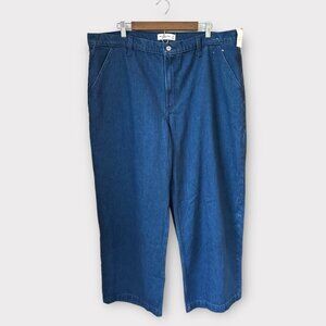 Abercrombie Mid-Rise Wide Leg Jeans, size 18